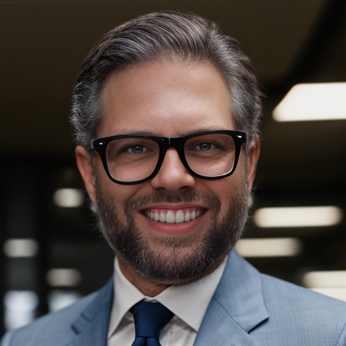 Portrait of Tim Bieschke, VP of Revenue Cycle Management (RCM) at SAMMS, wearing a coat and tie.